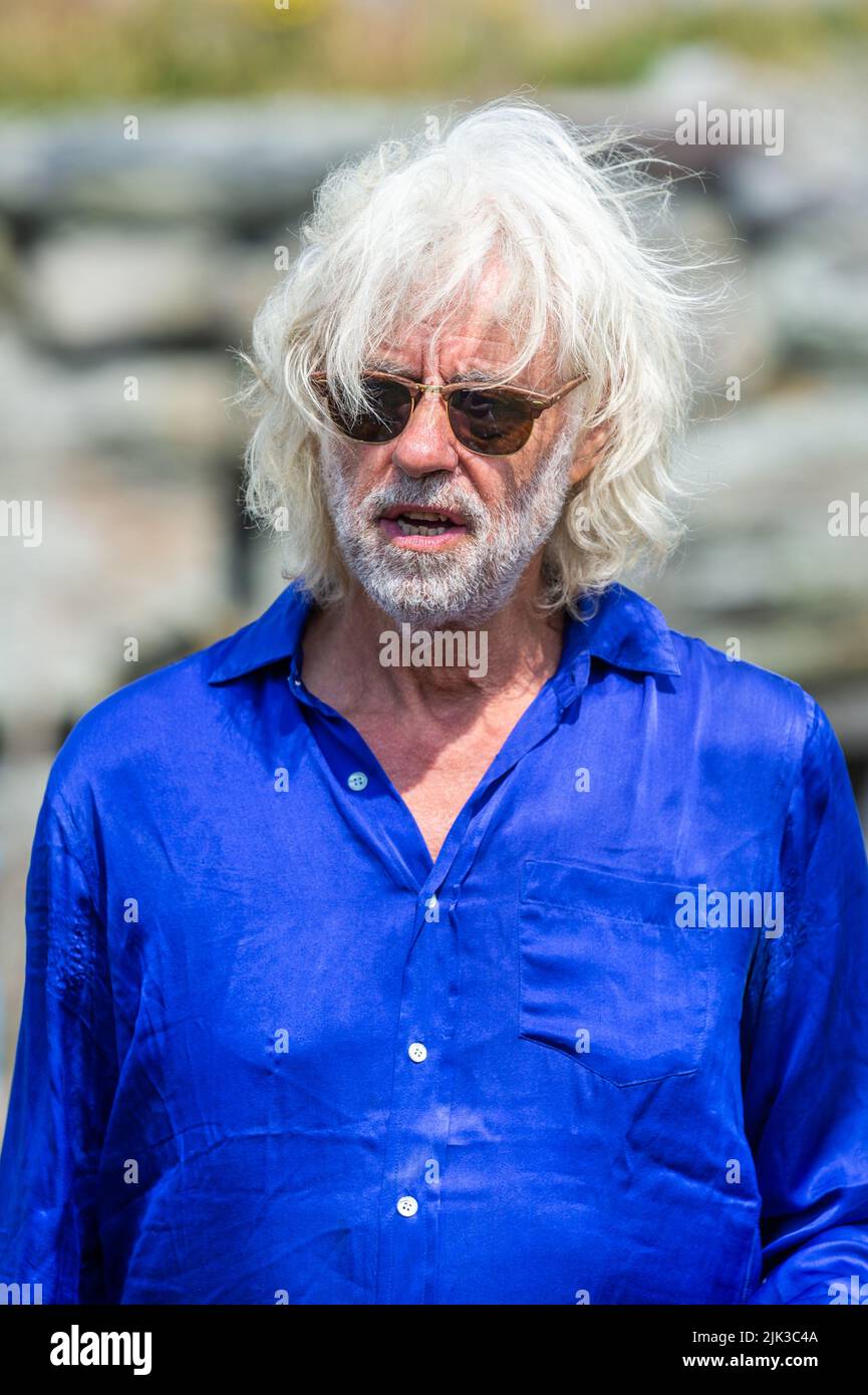Bob Geldof, chanteur et co-fondateur de Band Aid, Boomtown rats. Banque D'Images