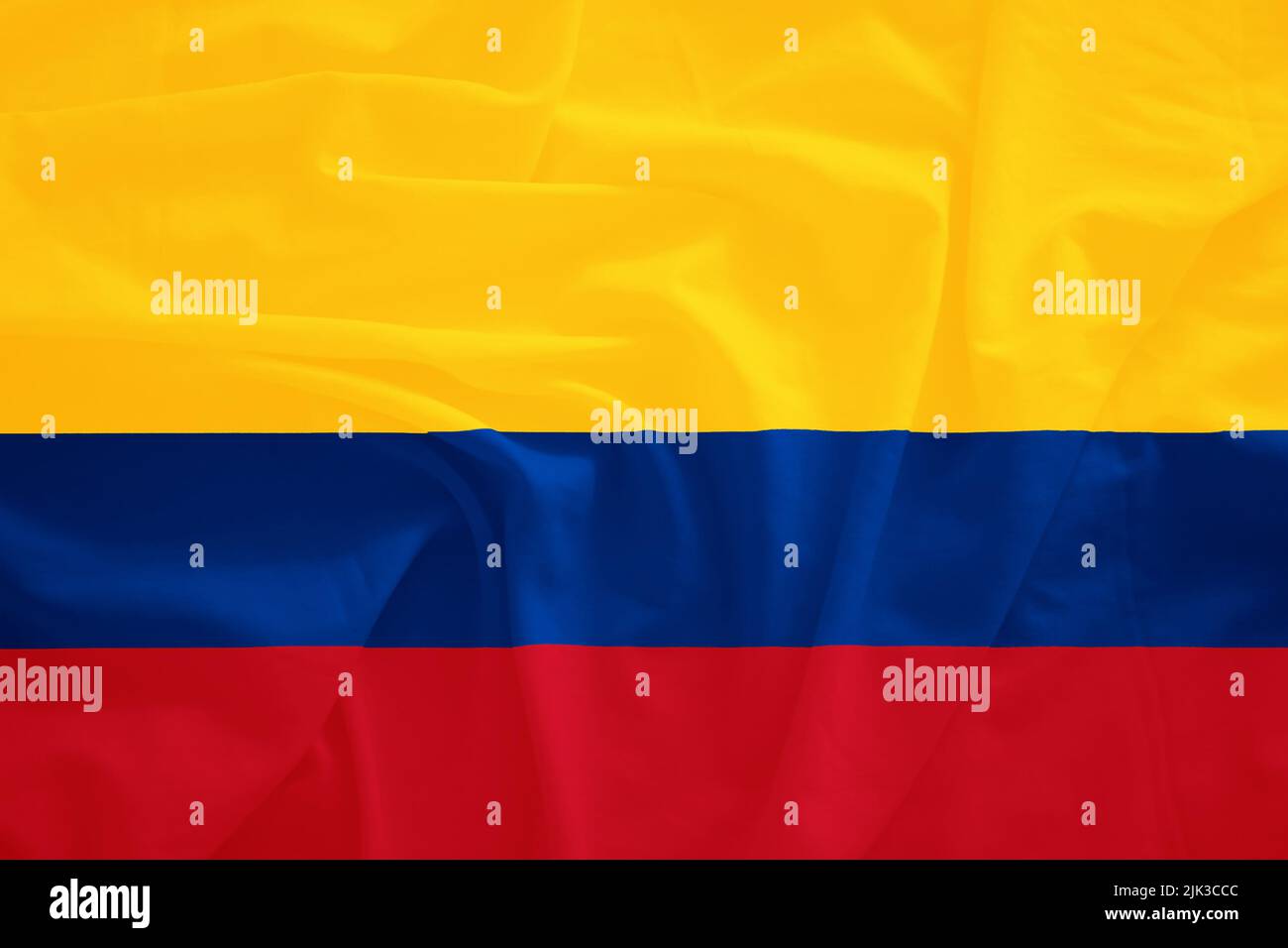 Drapeau colombien avec effet 3D Banque D'Images