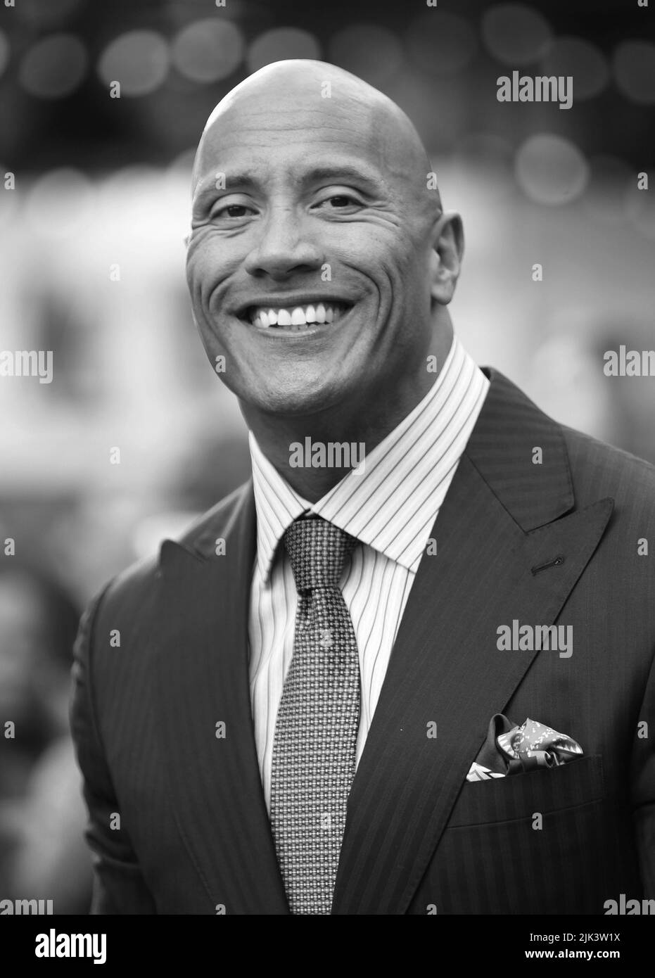 Londres, Royaume-Uni, 21 mai 2015 : Dwayne Johnson assiste à la première mondiale de San Andreas au cinéma Odeon de Leicester Square à Londres Banque D'Images