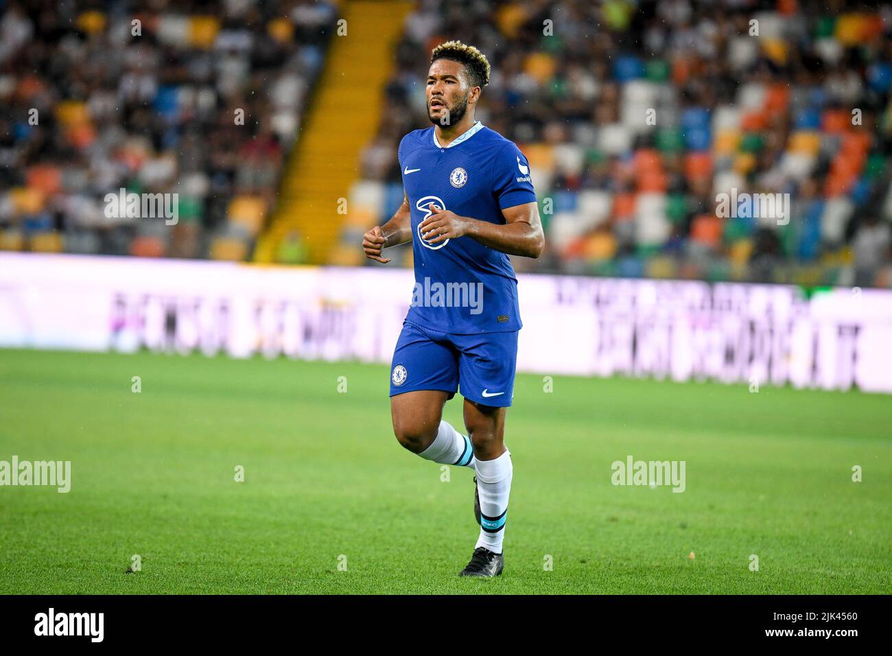 Udine, Italie. 29th juillet 2022. Portrait de Reece James de Chelsea pendant Udinese Calcio vs Chelsea FC, match de football amical à Udine, Italie, 29 juillet 2022 crédit: Agence de photo indépendante/Alamy Live News Banque D'Images