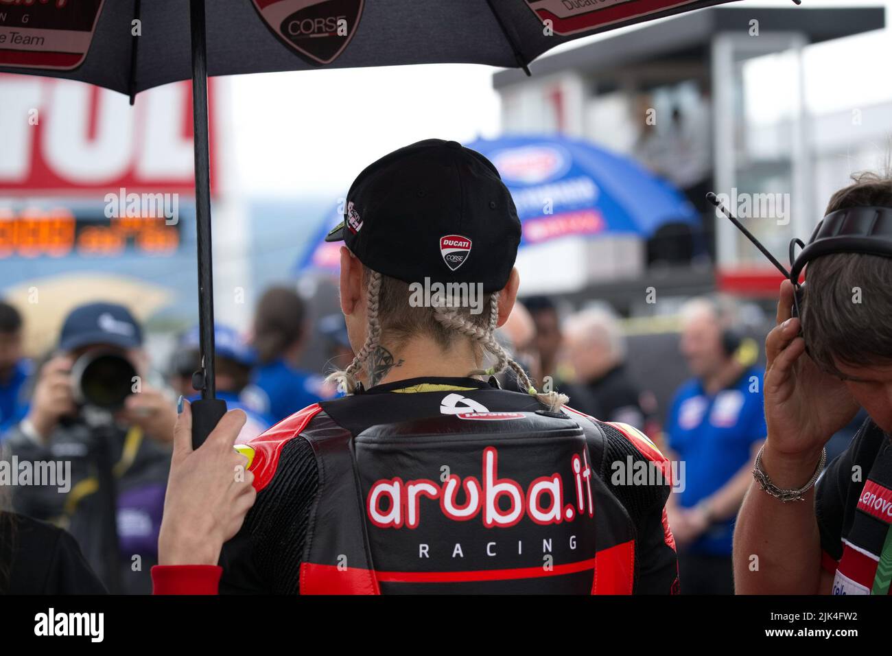 Autodrom MOST, MOST, République Tchèque, 30 juillet 2022, N°19 Alvaro Bautista ESP Ducati Panigale V4R ARUBA.IT Racing - Ducati pendant Prosecco DOC Tchèque Round 6 - Race1 - World Superbike - SBK Banque D'Images