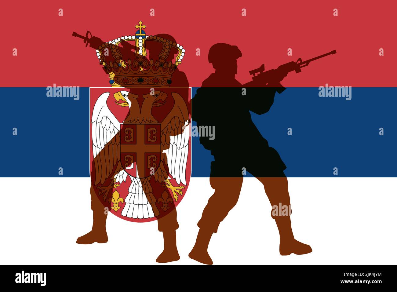 Serbien Gegen Albanien Krieg Wer Hat Gewonnen Guerre entre l'albanie et la serbie Banque de photographies et d’images