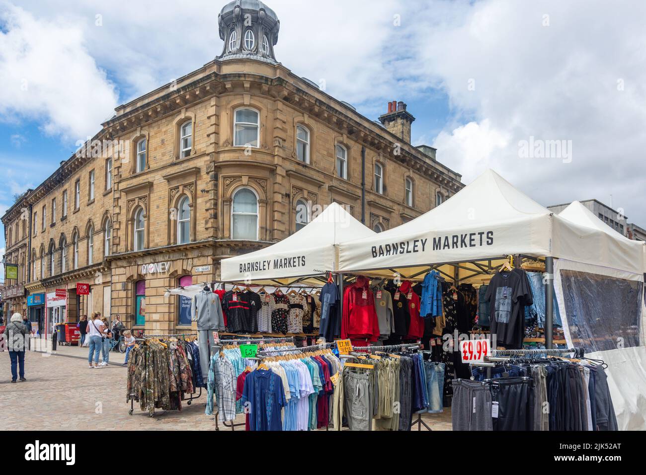 Barnsley Market, Peel Square, Barnsley, South Yorkshire, Angleterre, Royaume-Uni Banque D'Images