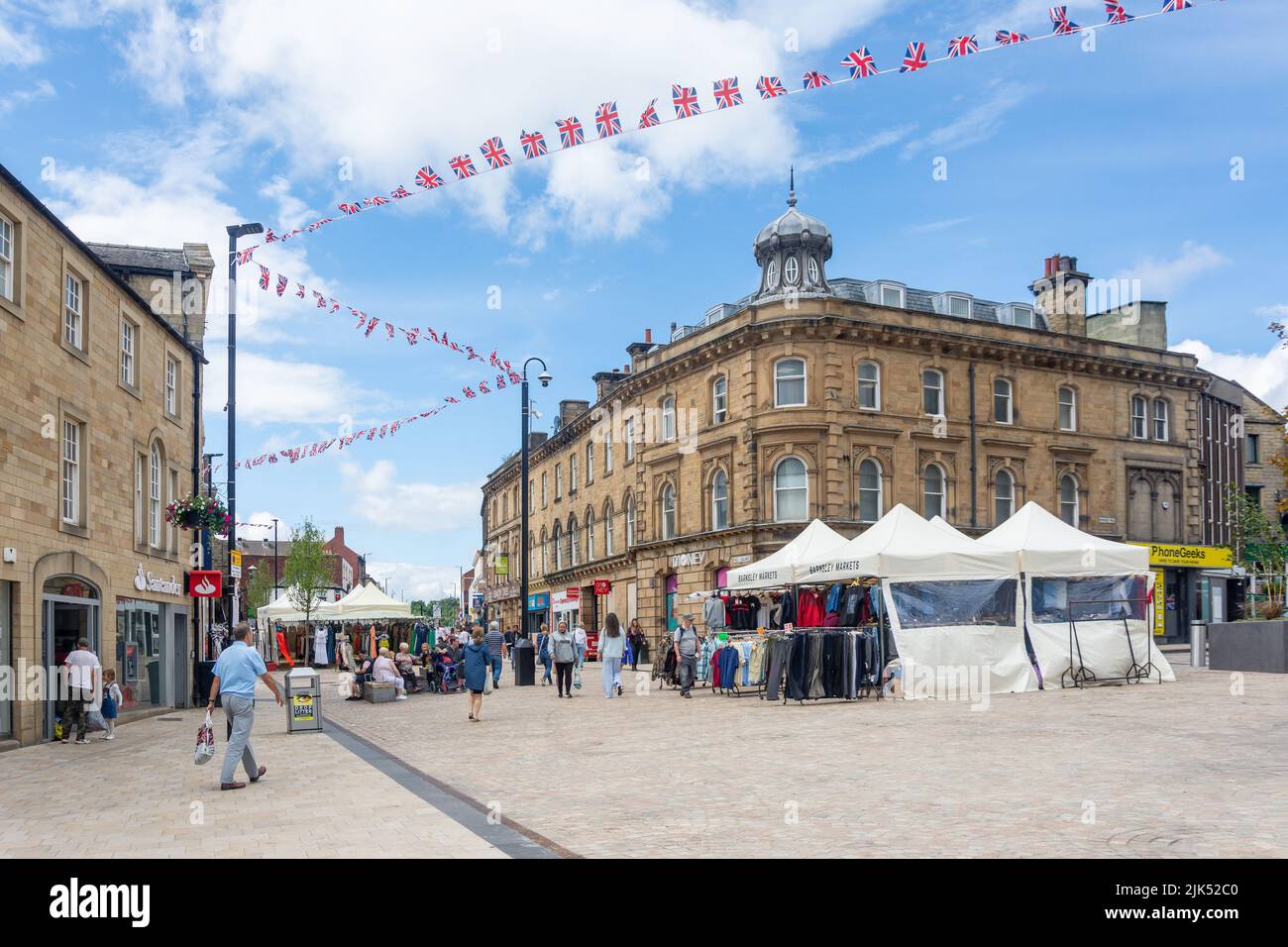 Barnsley Market, Peel Square, Barnsley, South Yorkshire, Angleterre, Royaume-Uni Banque D'Images
