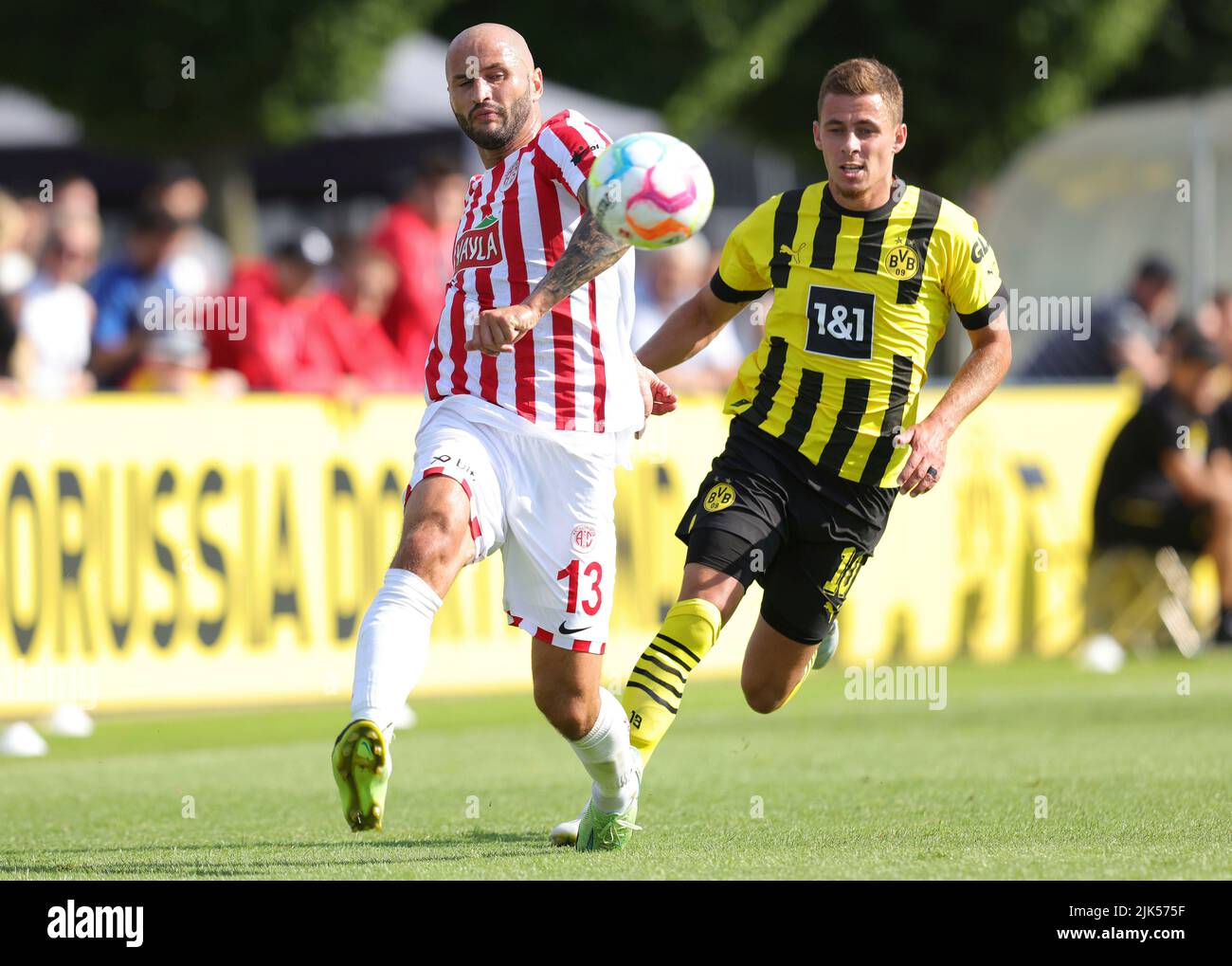 Dortmund, Allemagne. 30th juillet 2022. Firo: 30.07.2022, football, football, ligue 1st, 1st Bundesliga, saison 2022/2023, match de test, match amical BVB, Borussia Dortmund - Antatyaspor Antalya action individuelle, Antalya, Fedor KUDRYASHOV/dpa/Alamy Live News Banque D'Images