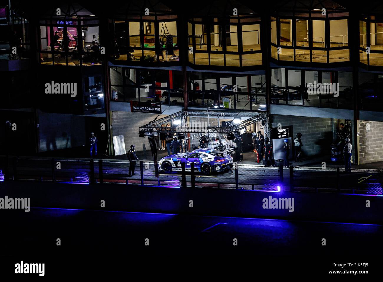 57 Winward Racing, Mercedes-AMG GT3 de Jens LIEBHAUSER, Lorenzo FERRARI, Lucas AUER, Russell WARD, en action pendant les TotalEnergies 24 heures de Spa 2022, 7th tour du Fanatec GT World Challenge Europe 2022 Powered by AWS, de 27 juillet à 31, 2021 sur le circuit de Spa-Francorchamps, à Stavelot, Belgique - photo Paul Vaicle / DPPI Banque D'Images