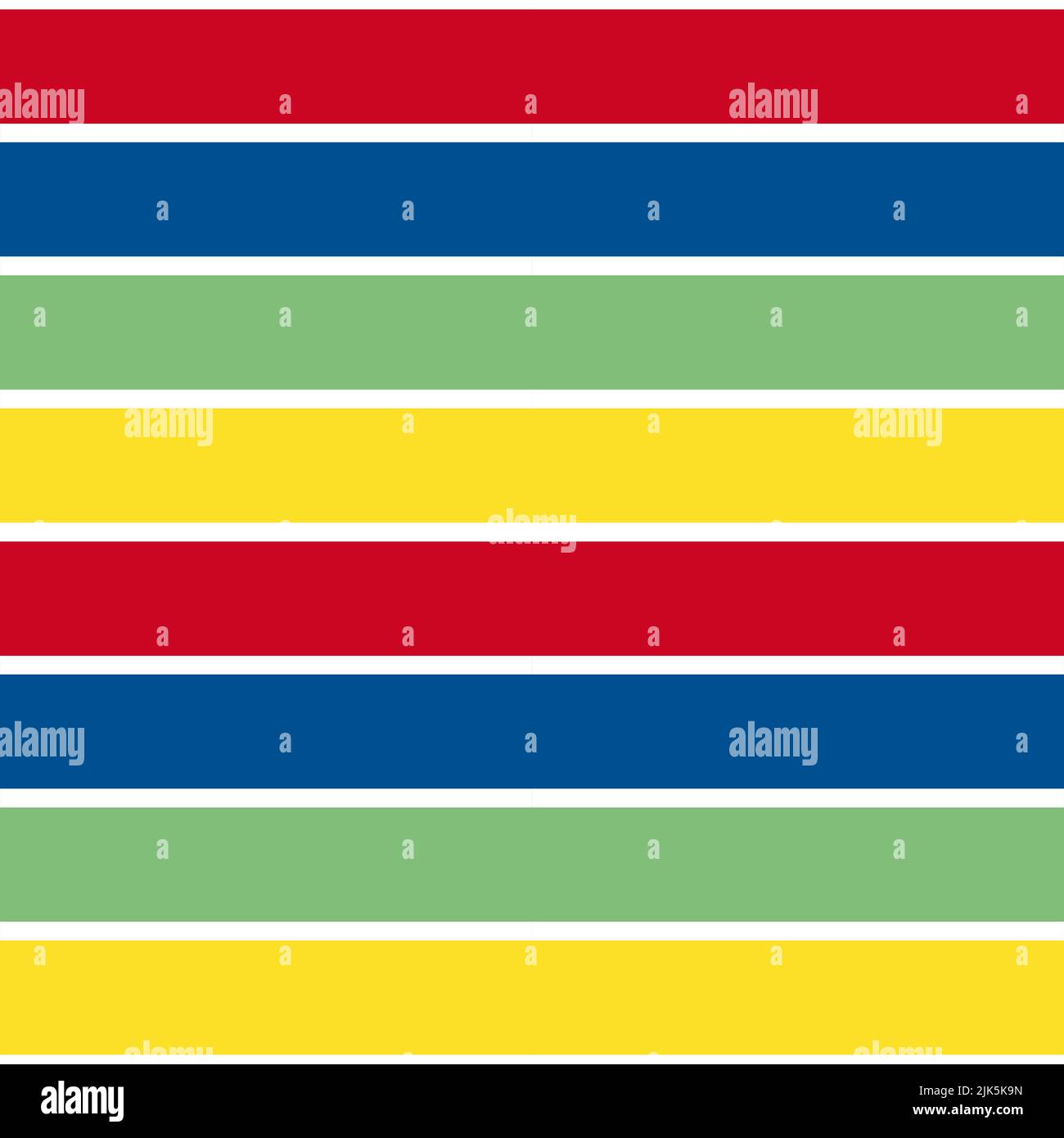 Rayures à motifs sans coutures. Rouge, bleu, vert et jaune sur fond blanc. Tendances de la mode : printemps, été 2023 - automne, hiver 2024 Banque D'Images