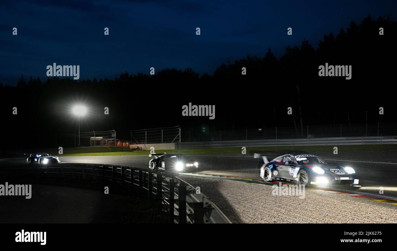 Spa Francorchamps, Belgique. 31st juillet 2022. Richard Lietz, Michael Christensen, Kevin estre, GPX Martini Racing, Porsche 911 GT3-R (991.II) Credit: Independent photo Agency/Alay Live News Banque D'Images