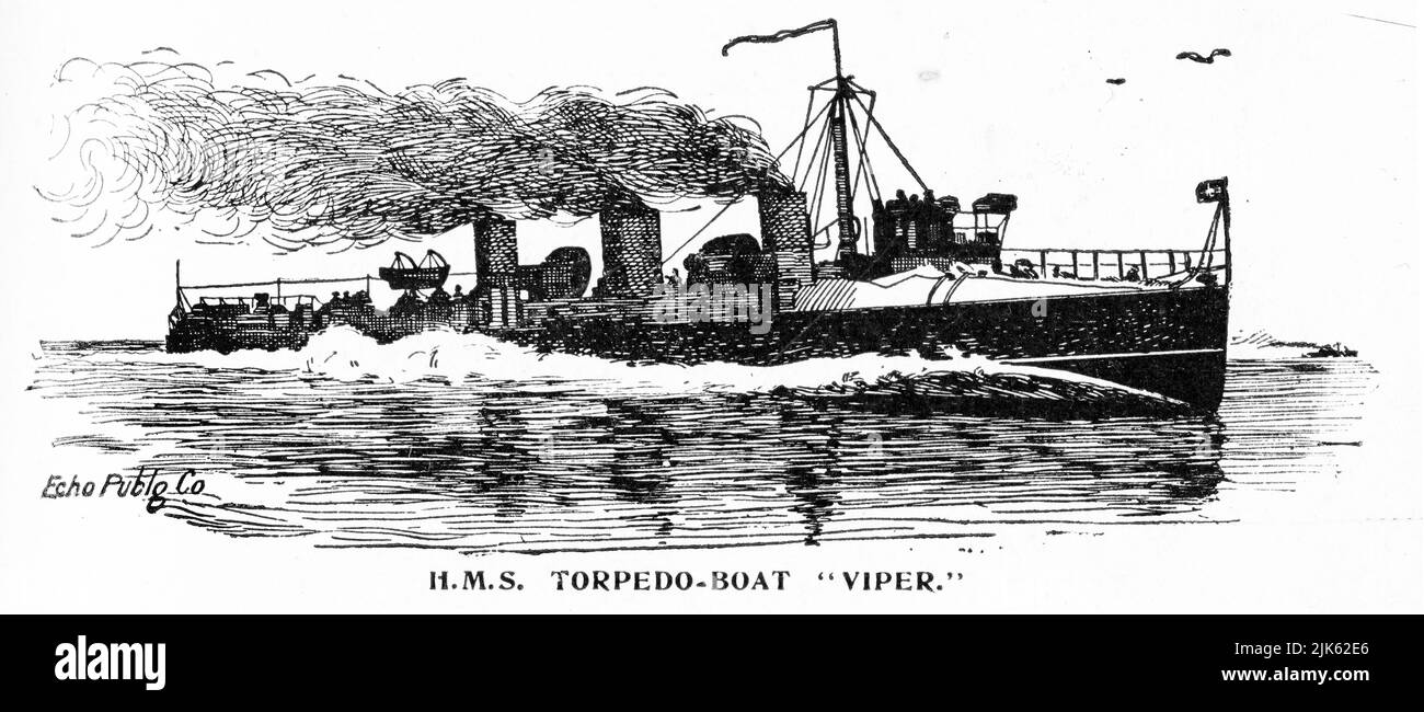 Bateau de torpille HMS Viper Banque D'Images