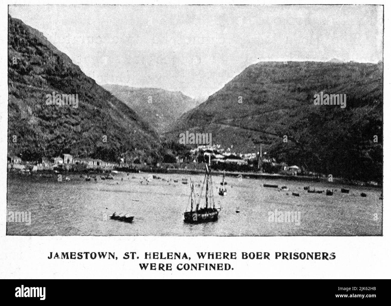Jamestown, Sainte-Hélène, où les prisonniers de Boer étaient confinés Banque D'Images