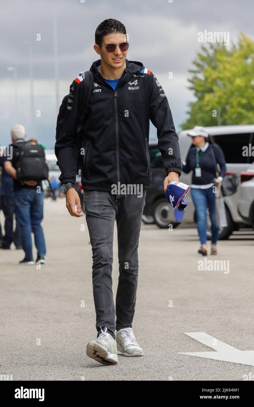 Magyorod, Hongrie. 31 juillet 2022. Grand Prix de Hongrie de formule 1 à Hungaroring, Hongrie. Photo : Esteban Ocon (FRA) d'Alpine © Piotr Zajac/Alamy Live News Banque D'Images