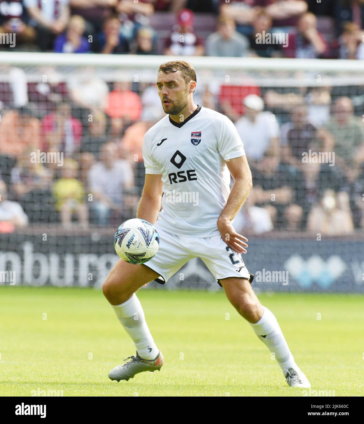 Tynecastle Park, Edinburgh.Scotland UK.30.22 juillet Hearts vs Ross County Cinch Scottish Premier Match . Connor Randall Comté de Ross . Crédit : eric mccowat/Alay Live News Banque D'Images