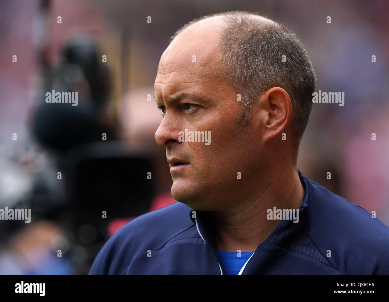 Alex Neil, directeur de Sunderland, lors du match de championnat Sky Bet au stade de Light, Sunderland. Date de la photo: Dimanche 31 juillet 2022. Banque D'Images