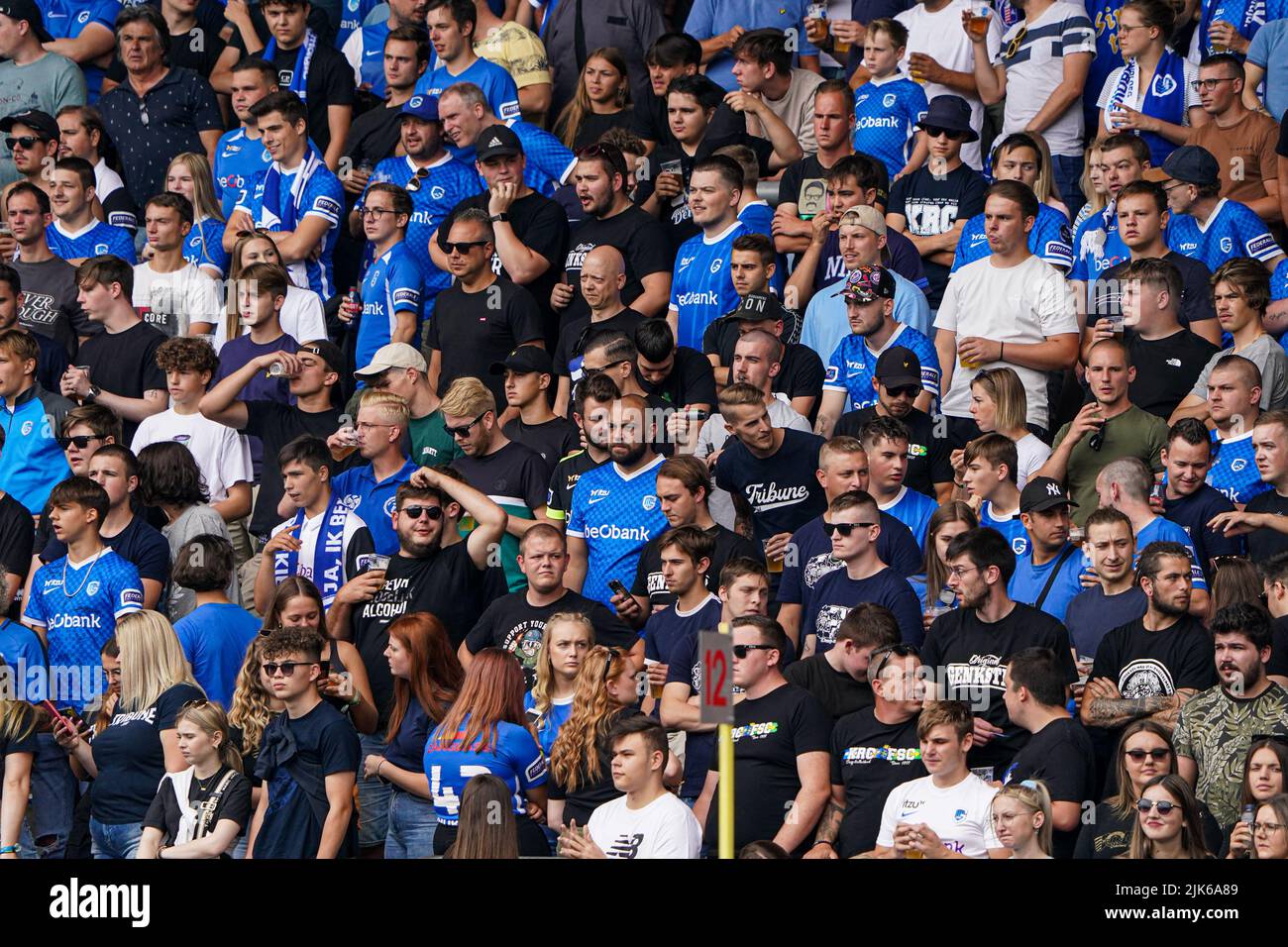 GENK, BELGIQUE - JUILLET 31 : lors du match Pro League entre KRC Genk et Standard de Liège à l'arène Cegeka sur 31 juillet 2022 à Genk, Belgique (photo de Joris Verwijst/Orange Pictures) Banque D'Images