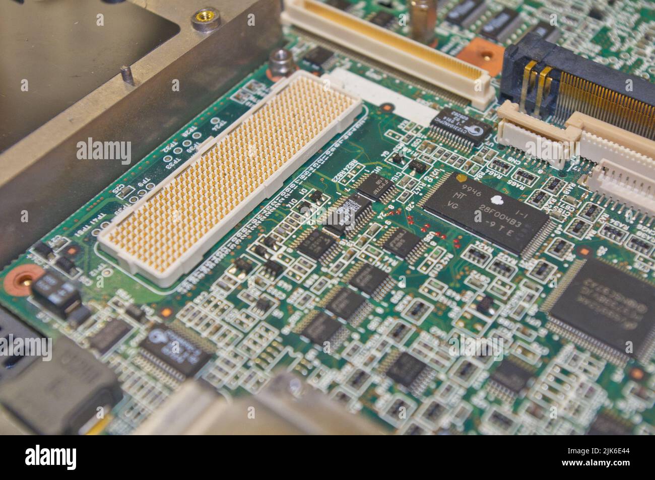 Carte électronique principale en gros plan Banque D'Images