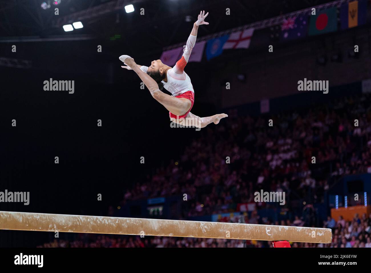 BIRMINGHAM, ROYAUME-UNI. 30th juillet 2022. Ondine ACHAMPONG (ENG) pendant la gymnastique artistique de Birmingham 2022 - Jeux du Commonwealth à l'arène de Birmingham samedi, 30 juillet 2022 à BIRMINGHAM, ROYAUME-UNI. Credit: Taka Wu/Alay Live News Banque D'Images