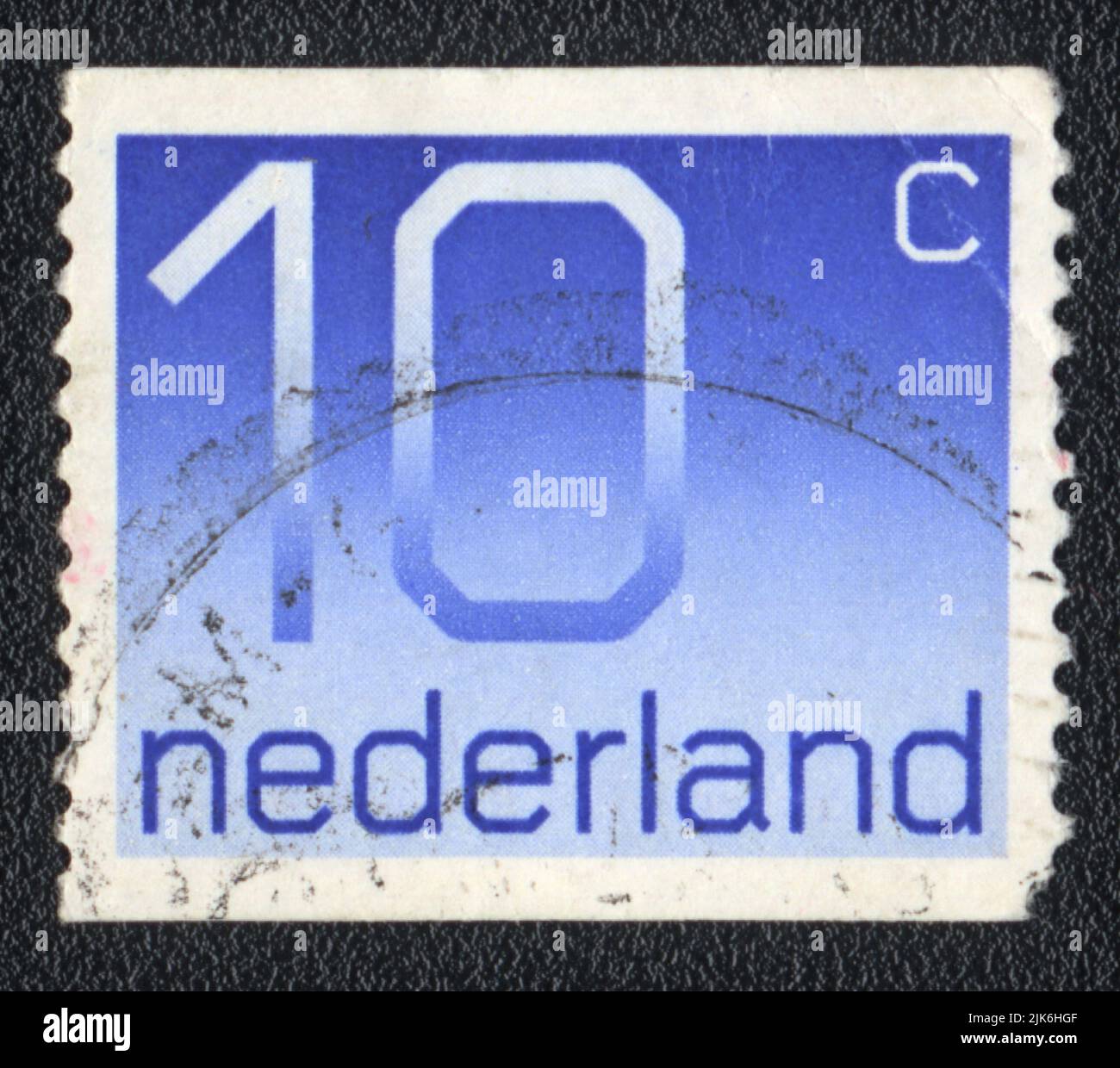 Un timbre imprimé aux pays-Bas indique dix cents 10 c nederland, vers 1982 Banque D'Images