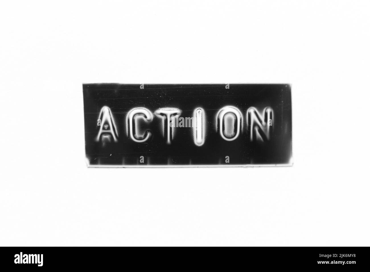 Agir vite action opportunité active Banque d'images noir et blanc - Alamy