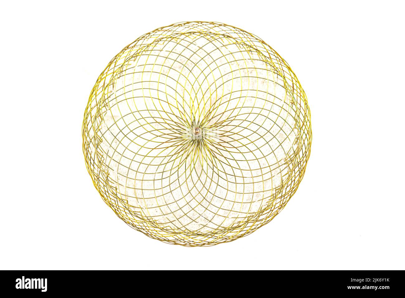 Défékt. Septal atrial. Dispositifs pour les procédures de cardiologie invasive. Dispositif de fermeture de la communication interauriculaire sur fond blanc. Banque D'Images