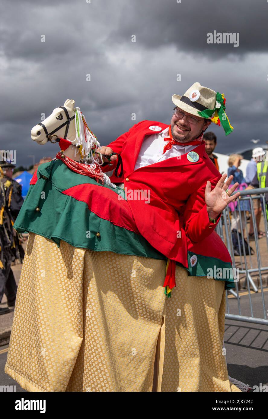 Sidmouth, Royaume-Uni. 31st juillet 2022 des hordes autour: Sidmouth Horse Trials, un événement pour Hobby chevaux et 'bêtess' tenu dans le cadre du festival folklorique annuel, de retour en plein essor après les dernières années Covid. Tony Charnock/Alay Live News Banque D'Images