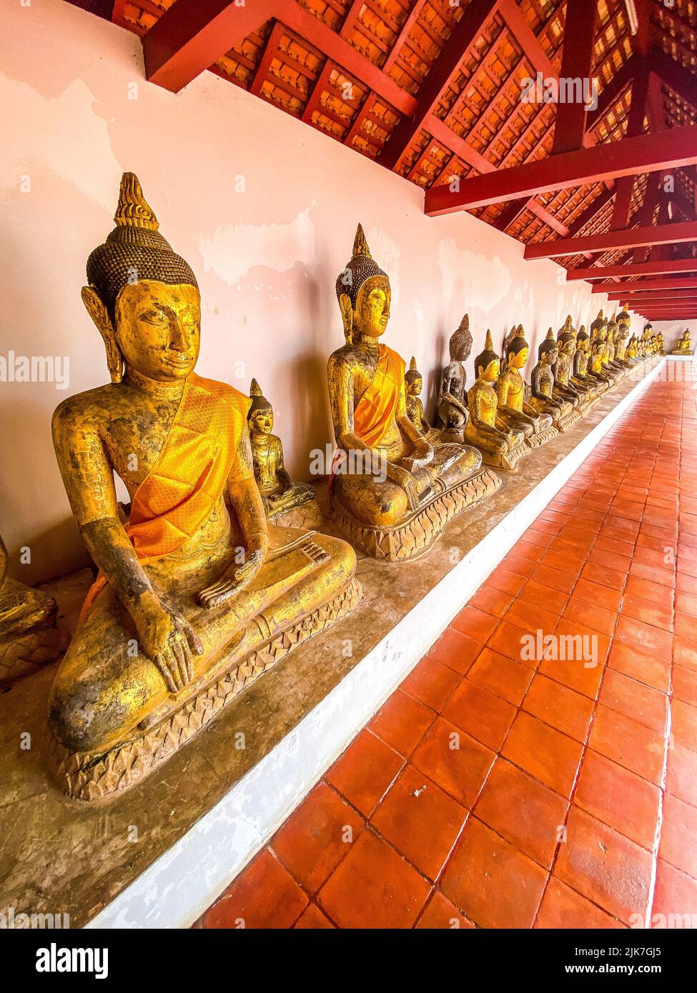 Wat Phra Boromathat Chaiya à Surat Thani, Thaïlande Banque D'Images