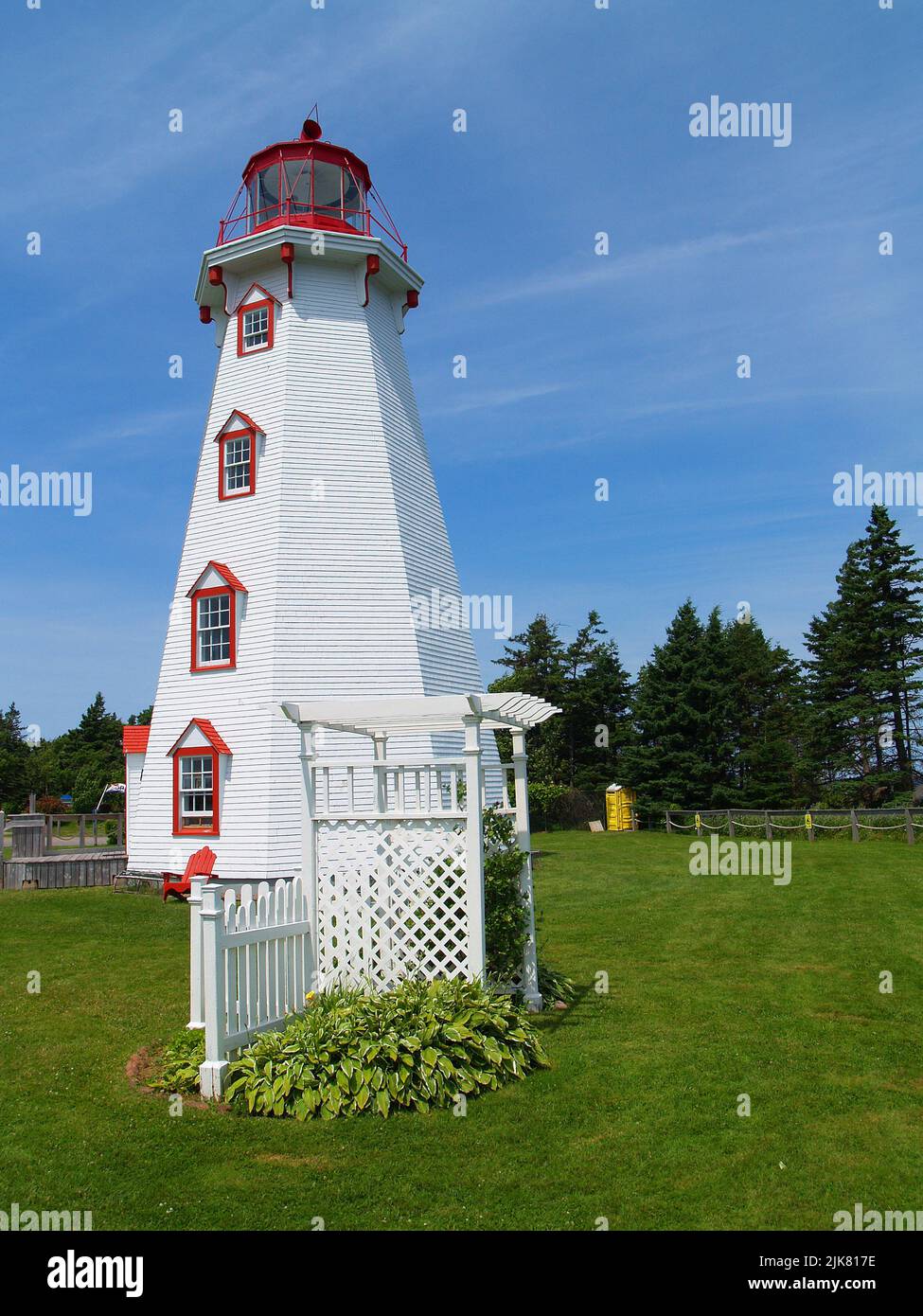 Phare de Panmure sur l'île de Panmure, Î.-P.-É Banque D'Images