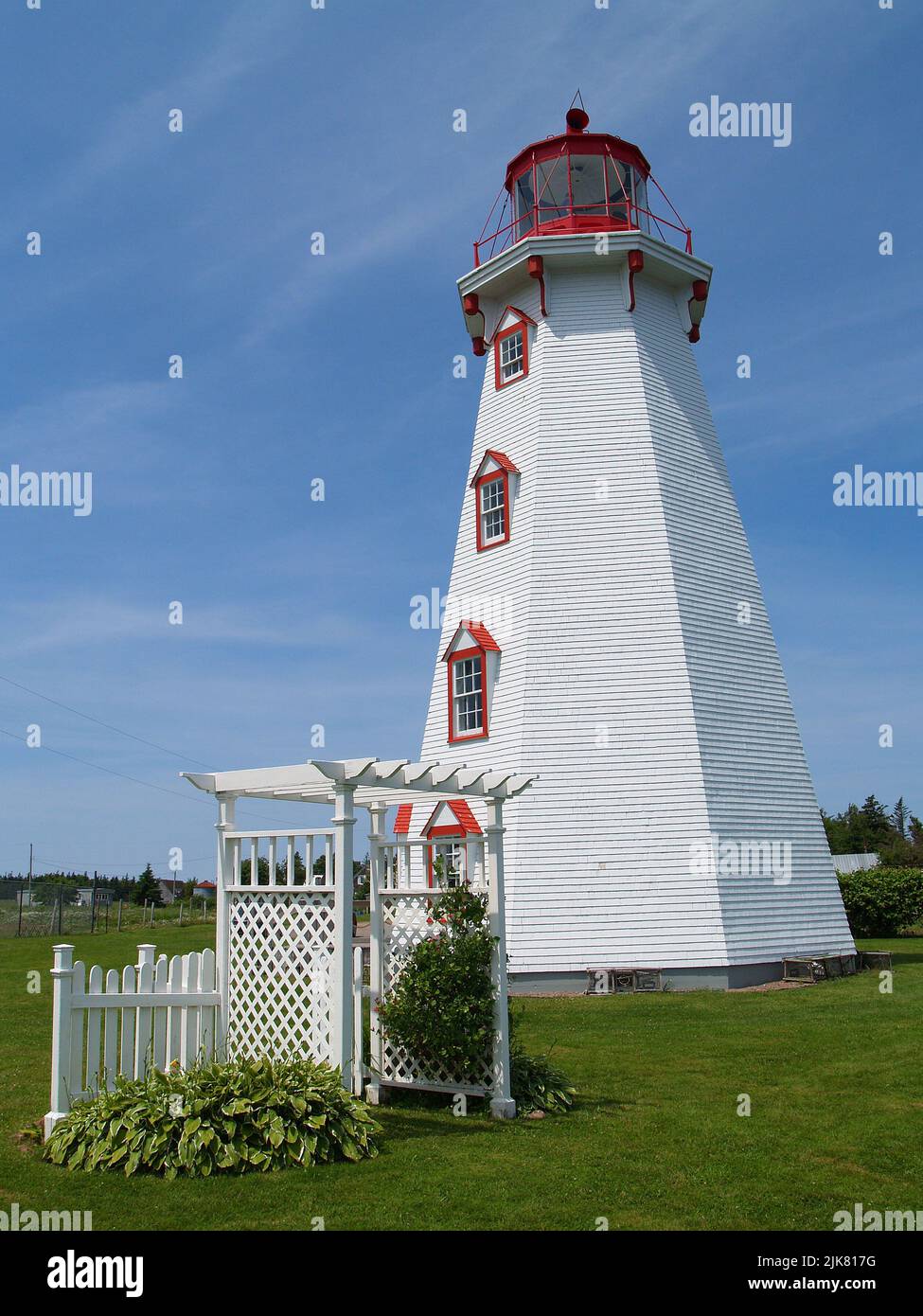 Phare de Panmure sur l'île de Panmure, Î.-P.-É Banque D'Images