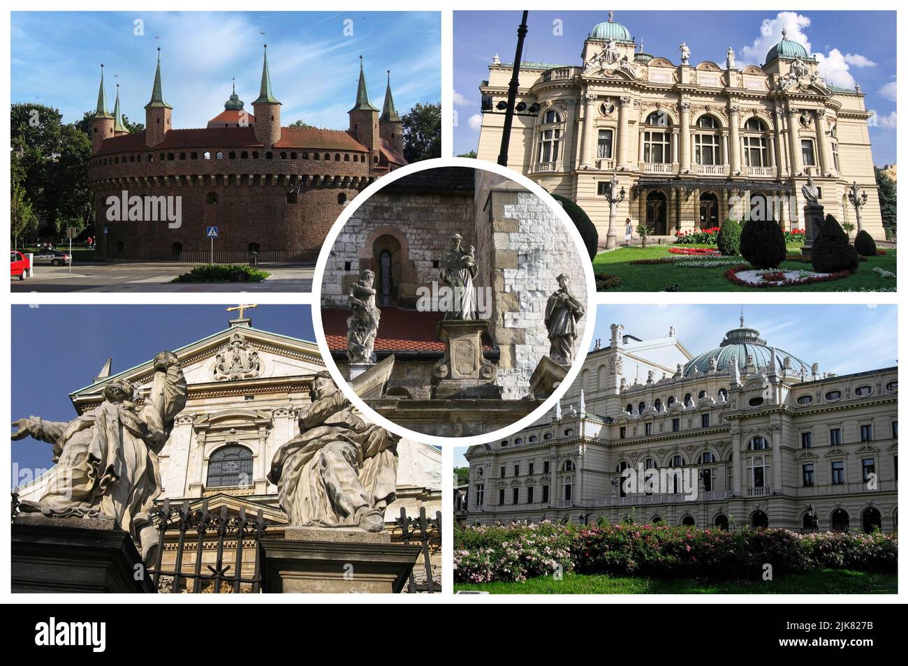 Cracovie en Pologne est l'une des plus anciennes villes du pays. Ancienne résidence des rois, elle est considérée comme la capitale de la culture polonaise Banque D'Images