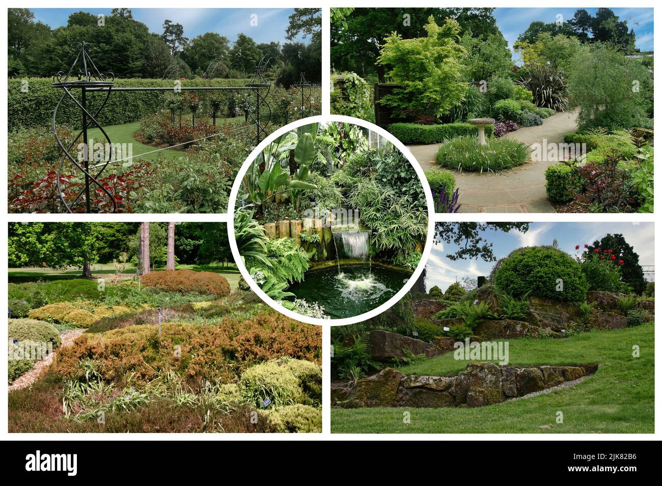 RHS Garden à Wisley est l'un des cinq jardins gérés par la Société et le deuxième jardin à entrée payante le plus visité au Royaume-Uni (1) Banque D'Images