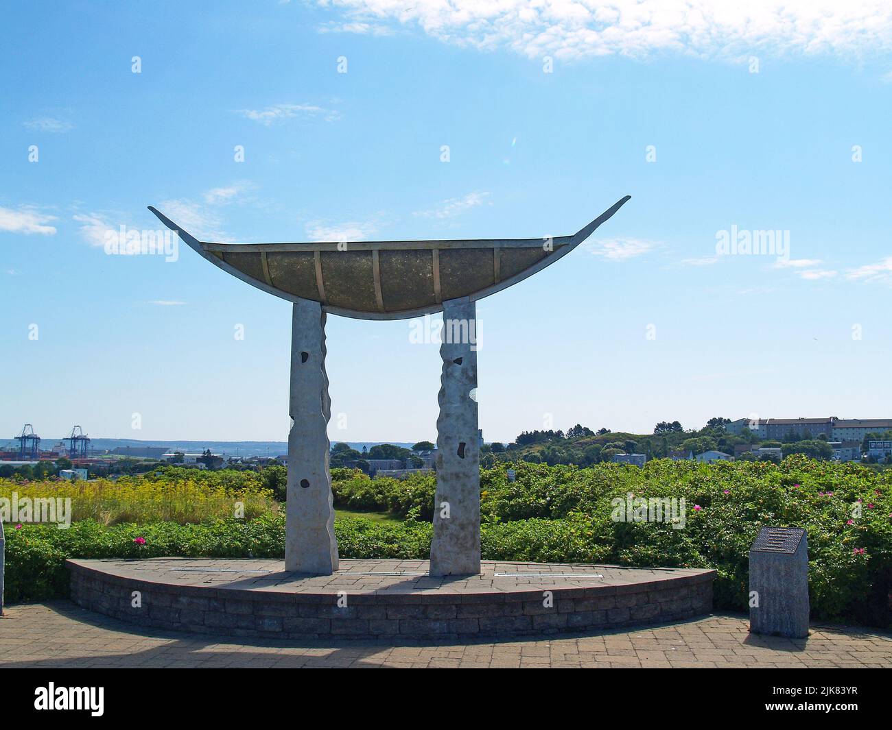 Navire de mémoire par Peter Powning, Saint John, NB Banque D'Images