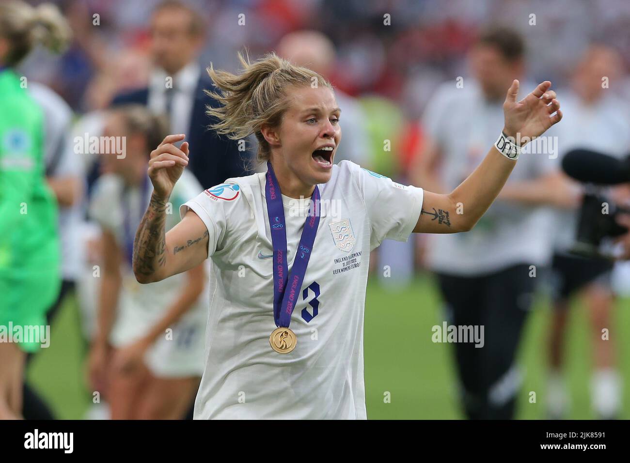 Londres, Royaume-Uni. 31st juillet 2022. Rachel Daly, d'Angleterre, célèbre le match du Championnat d'Europe des femmes de l'UEFA 2022 au stade Wembley, à Londres. Crédit photo à lire: Jonathan Moscrop/Sportimage crédit: Sportimage/Alay Live News Banque D'Images