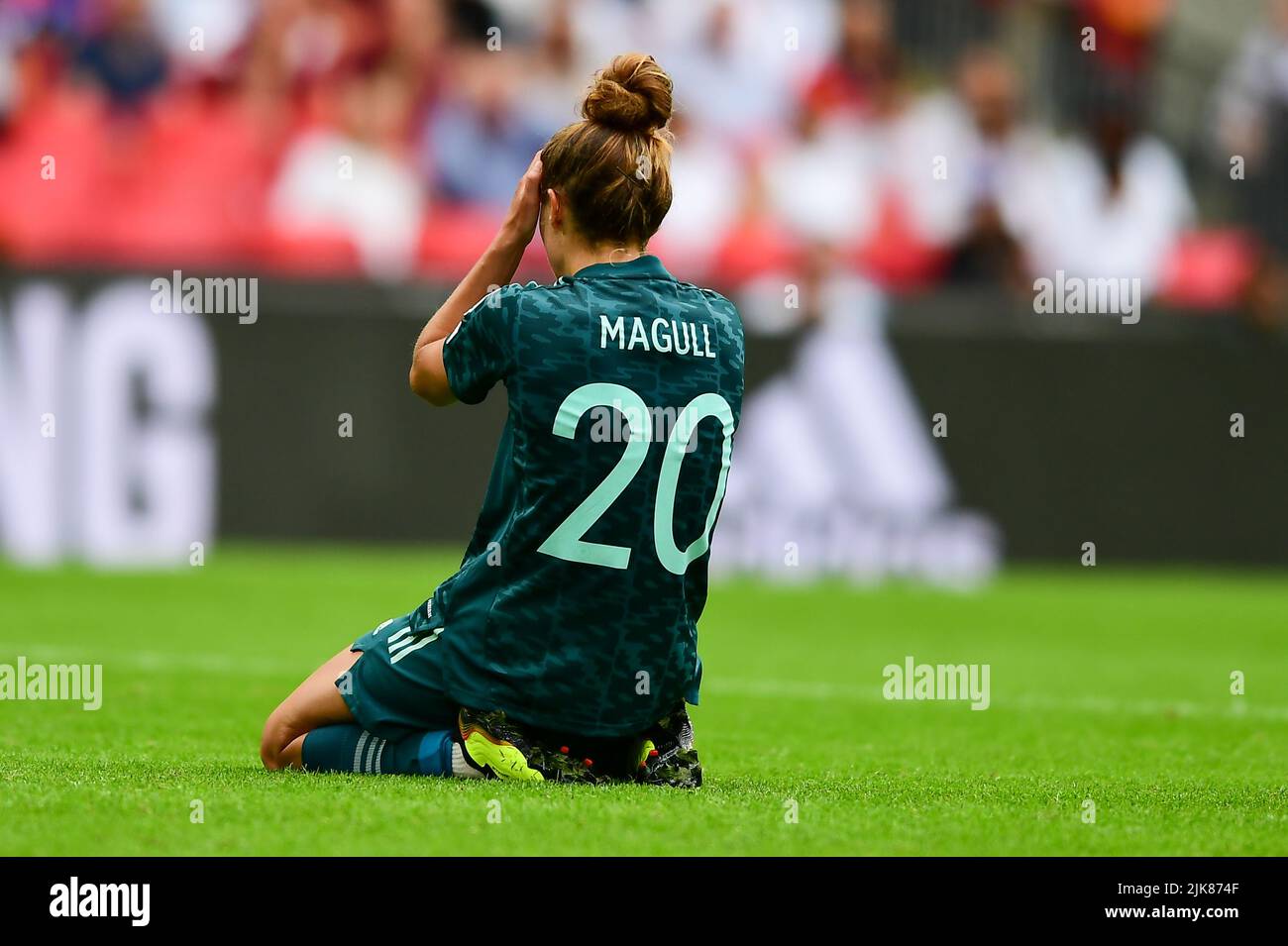 Londres, Royaume-Uni. 10th mai 2021. Londres, Angleterre, 31 juillet 2022 : lors du match de football final des femmes de l'UEFA Euro 2022 entre l'Angleterre et l'Allemagne au stade de Wembley, en Angleterre. (Kevin Hodgson /SPP) crédit: SPP Sport Press photo. /Alamy Live News Banque D'Images