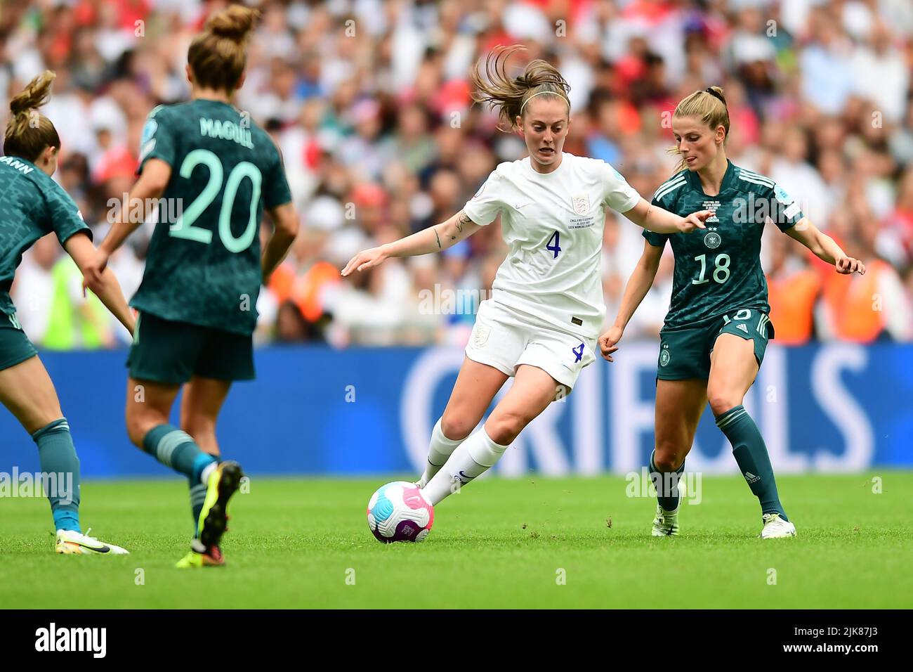 Londres, Royaume-Uni. 10th mai 2021. Londres, Angleterre, 31 juillet 2022 : lors du match de football final des femmes de l'UEFA Euro 2022 entre l'Angleterre et l'Allemagne au stade de Wembley, en Angleterre. (Kevin Hodgson /SPP) crédit: SPP Sport Press photo. /Alamy Live News Banque D'Images