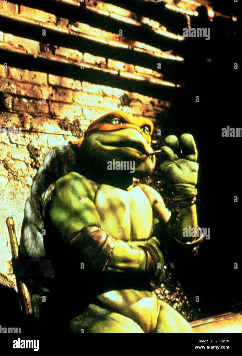 Film de Michel-Ange : Tortues Ninja (USA/HK 1990) / DVD-Titel : « Tortues - Der film » Directeur : Steve Barron 30 mars 1990 **AVERTISSEMENT** cette photographie est à usage éditorial exclusif et est le droit d'auteur de LA NOUVELLE LIGNE et/ou du photographe assigné par la Société de film ou de production et ne peut être reproduite que par des publications en conjonction avec la promotion du film ci-dessus. Un crédit obligatoire pour LA NOUVELLE LIGNE est requis. Le photographe doit également être crédité lorsqu'il est connu. Aucune utilisation commerciale ne peut être accordée sans l'autorisation écrite de la Société du film. Banque D'Images