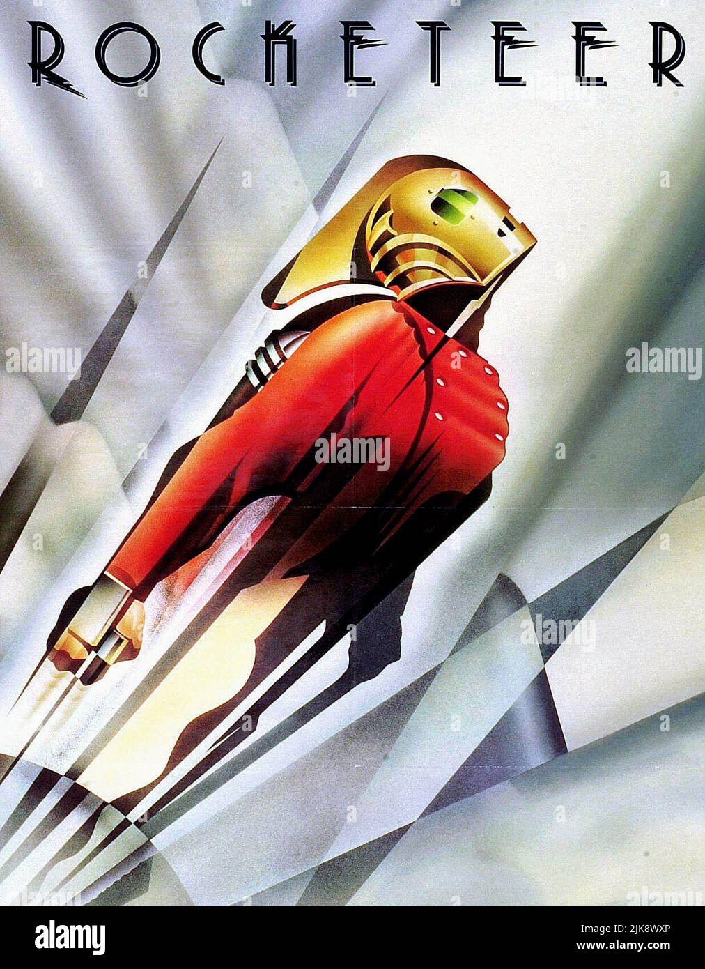 Film Poster film The Rocketeer (1994) réalisateur : Joe Johnston 21 juin 1991 **AVERTISSEMENT** cette photographie est à usage éditorial exclusif et est protégée par les droits d'auteur de DISNEY et/ou du photographe désigné par la société de production et ne peut être reproduite que par des publications en liaison avec la promotion du film ci-dessus. Un crédit DISNEY obligatoire est requis. Le photographe doit également être crédité lorsqu'il est connu. Aucune utilisation commerciale ne peut être accordée sans autorisation écrite de The film Company. Banque D'Images