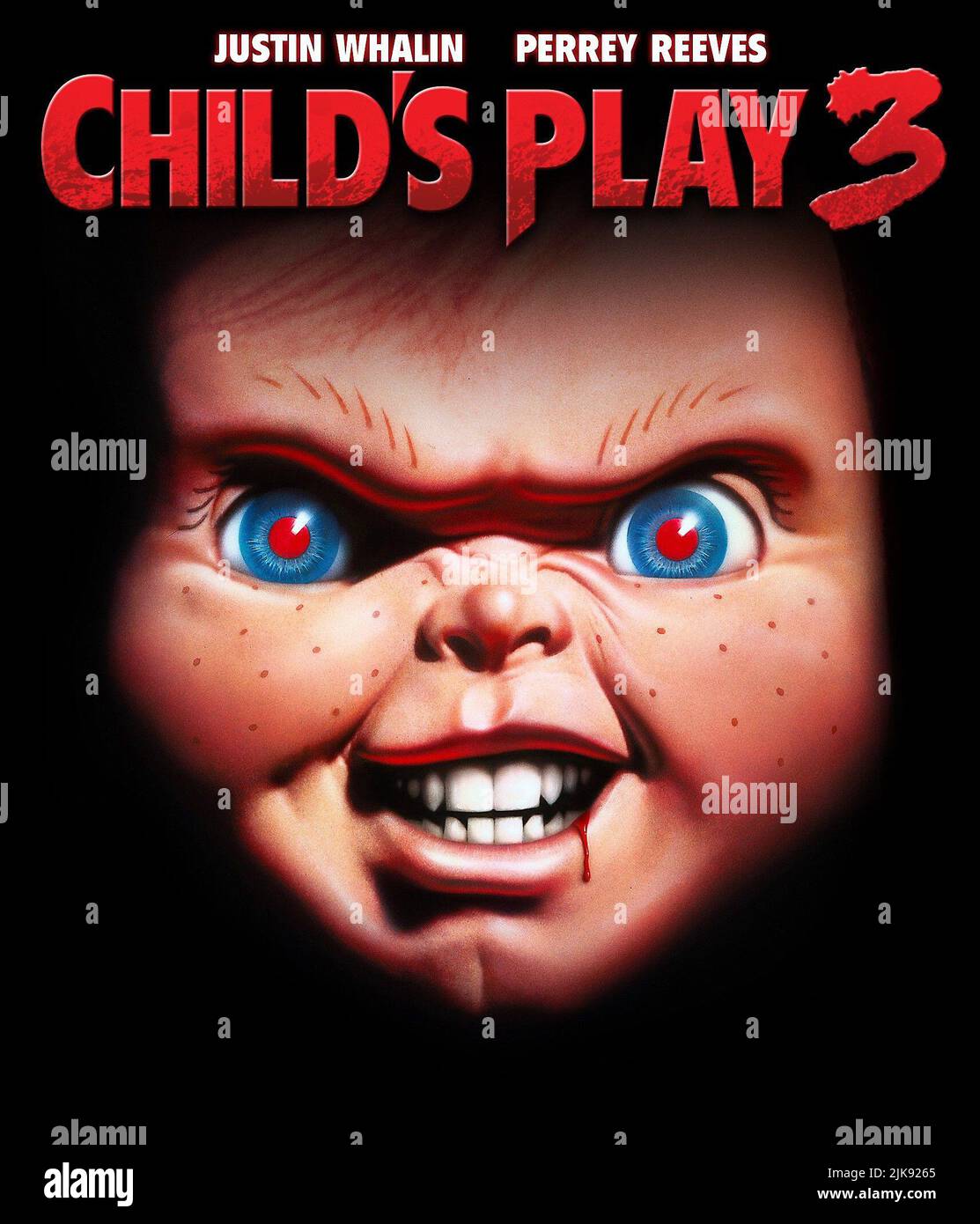 Chucky Poster film Child'S Play 3 (1991) réalisateur : Jack Bender 30 août 1991 **AVERTISSEMENT** cette photographie est destinée à un usage éditorial seulement et est protégée par les droits d'auteur d'UNIVERSAL et/ou du photographe désigné par la société de production et ne peut être reproduite que par des publications en liaison avec la promotion du film ci-dessus. Un crédit obligatoire pour UNIVERSAL est requis. Le photographe doit également être crédité lorsqu'il est connu. Aucune utilisation commerciale ne peut être accordée sans autorisation écrite de The film Company. Banque D'Images