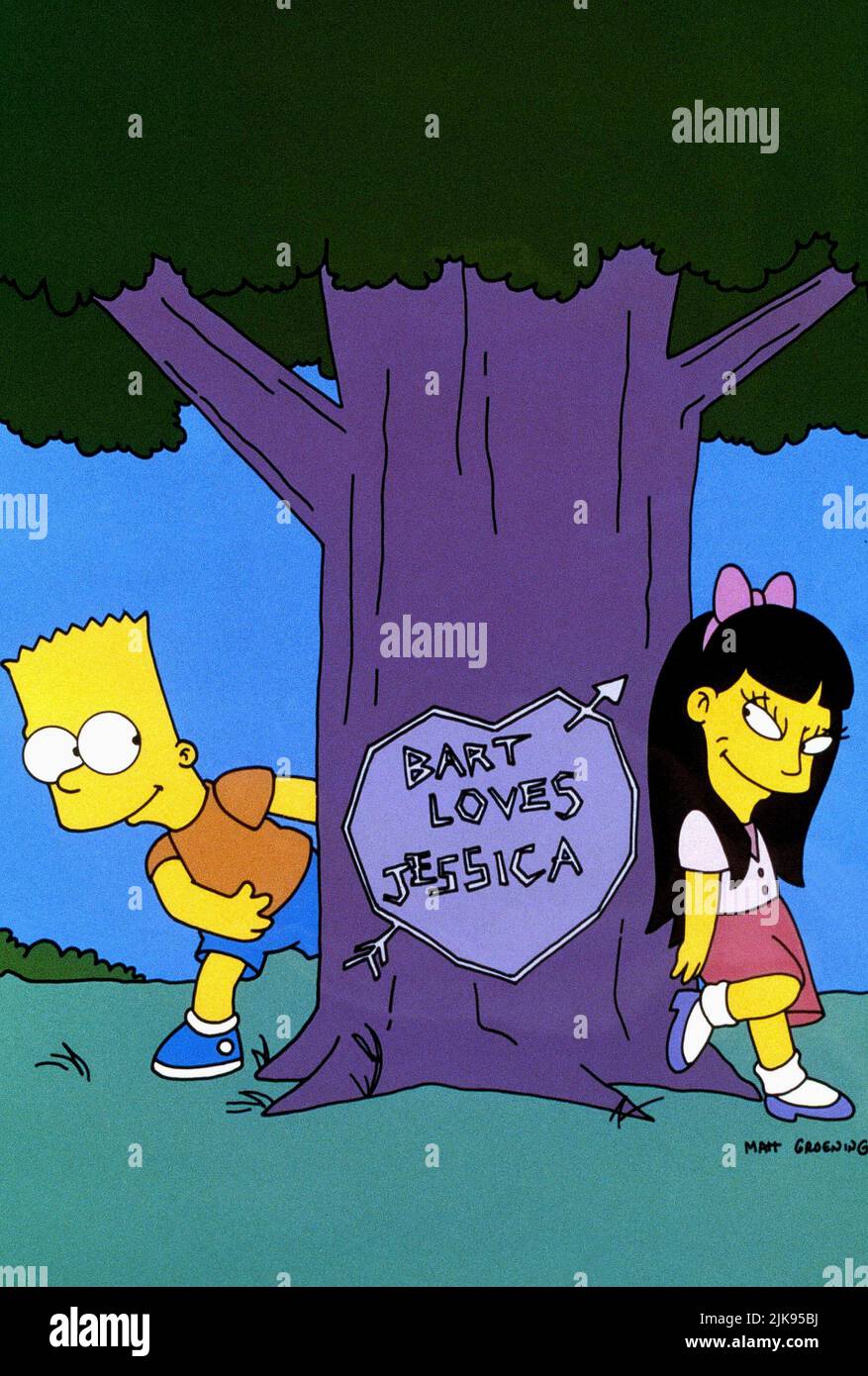 Bart Simpson & Jessica Lovejoy Television: The Simpsons : saison 6 (TV-série) USA 1989-, / Episode 6,07: 'Petite amie de Bart' (Dir. Susie Dietter, 1994) Directeur : 04 septembre 1994 **AVERTISSEMENT** cette photographie est destinée à un usage éditorial seulement et est le droit d'auteur de 20th CENTURY FOX TELEVISION et/ou le photographe assigné par la Société de film ou de production et ne peut être reproduite que par des publications dans le cadre de la promotion du film ci-dessus. Un crédit obligatoire pour LA TÉLÉVISION FOX 20th CENTURY est requis. Le photographe doit également être crédité lorsqu'il est connu. Aucune utilisation commerciale ne peut être gran Banque D'Images