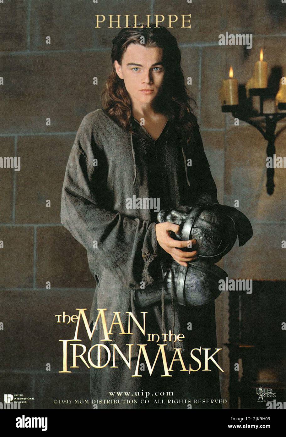 Film Leonardo DiCaprio: L'homme dans le masque de fer (USA/FR 1998) personnages: Roi Louis XIV Directeur: Randall Wallace 13 mars 1998 **AVERTISSEMENT** cette photographie est à usage éditorial exclusif et est le droit d'auteur des ARTISTES UNIS et/ou du photographe assigné par la Société de film ou de production et ne peut être reproduite que par des publications dans le cadre de la promotion du film ci-dessus. Un crédit obligatoire pour LES ARTISTES UNIS est requis. Le photographe doit également être crédité lorsqu'il est connu. Aucune utilisation commerciale ne peut être accordée sans l'autorisation écrite de la Société du film. Banque D'Images