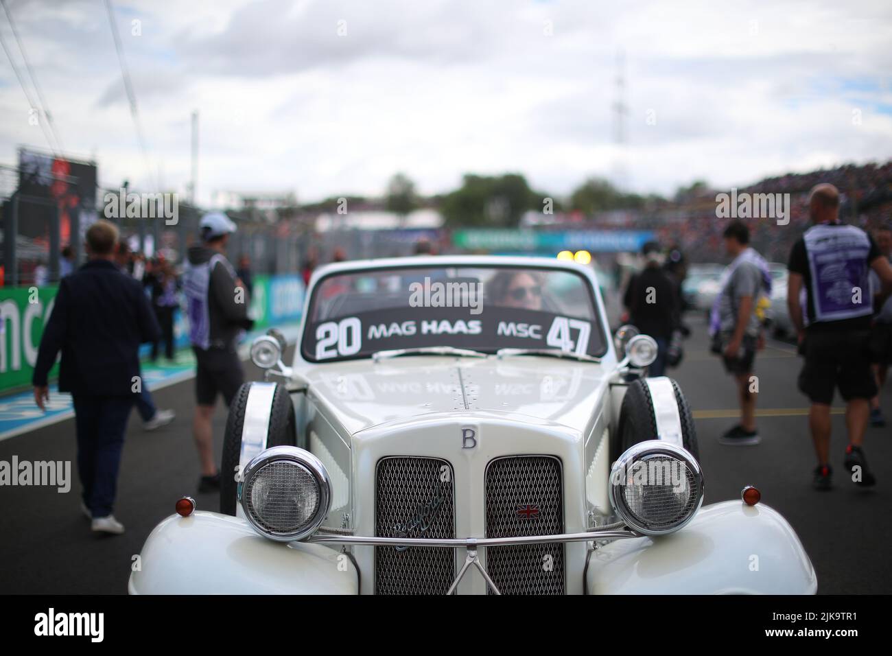 Les pilotes défilent pendant le GP hongrois, le 28-31 juillet 2022 à Hungaroring, championnat du monde de Formule 1 2022. Banque D'Images