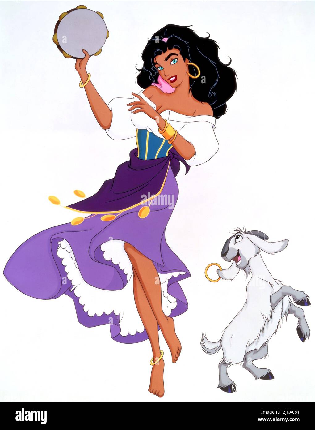 Esmeralda & Djali film le bossage de notre Dame (1996) réalisateur : Gary Trousdale & Kirk Wise 21 juin 1996 **AVERTISSEMENT** cette photographie est à usage éditorial exclusif et est la propriété de WALT DISNEY et/ou du photographe désigné par la société de production et ne peut être reproduite que par des publications en liaison avec la promotion du film ci-dessus. Un crédit obligatoire à WALT DISNEY est requis. Le photographe doit également être crédité lorsqu'il est connu. Aucune utilisation commerciale ne peut être accordée sans autorisation écrite de The film Company. Banque D'Images