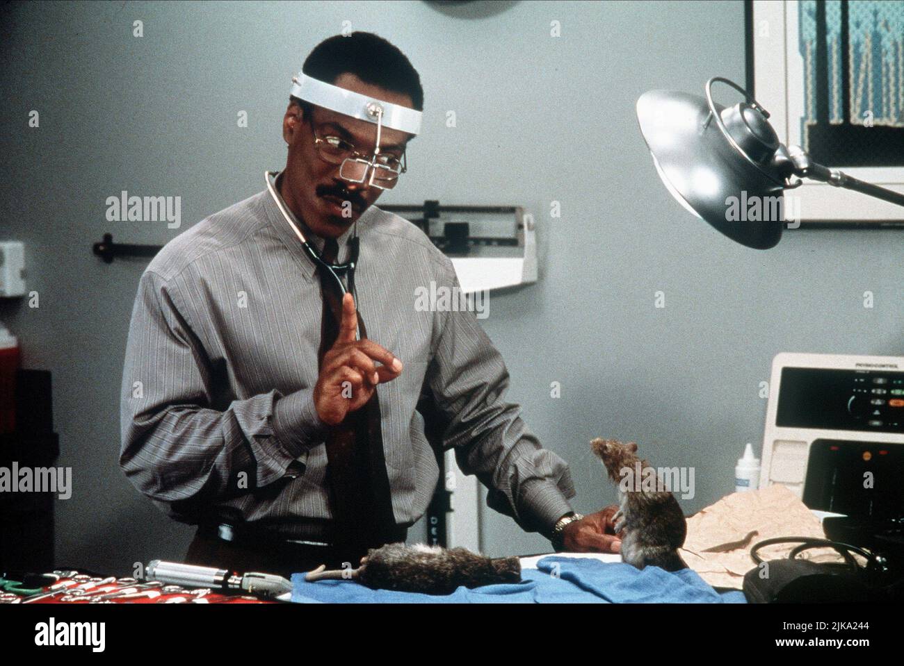 Eddie Murphy film Doctor Dolittle (USA 1998) personnages : Dr John Dolittle & réalisateur : Betty Thomas 13 juin 1998 **AVERTISSEMENT** cette photographie est à usage éditorial exclusif et est la propriété de 20TH CENTURY FOX et/ou du photographe désigné par la société de production et ne peut être reproduite que par des publications en liaison avec la promotion du film ci-dessus. Un crédit obligatoire pour 20TH CENTURY FOX est requis. Le photographe doit également être crédité lorsqu'il est connu. Aucune utilisation commerciale ne peut être accordée sans autorisation écrite de The film Company. Banque D'Images