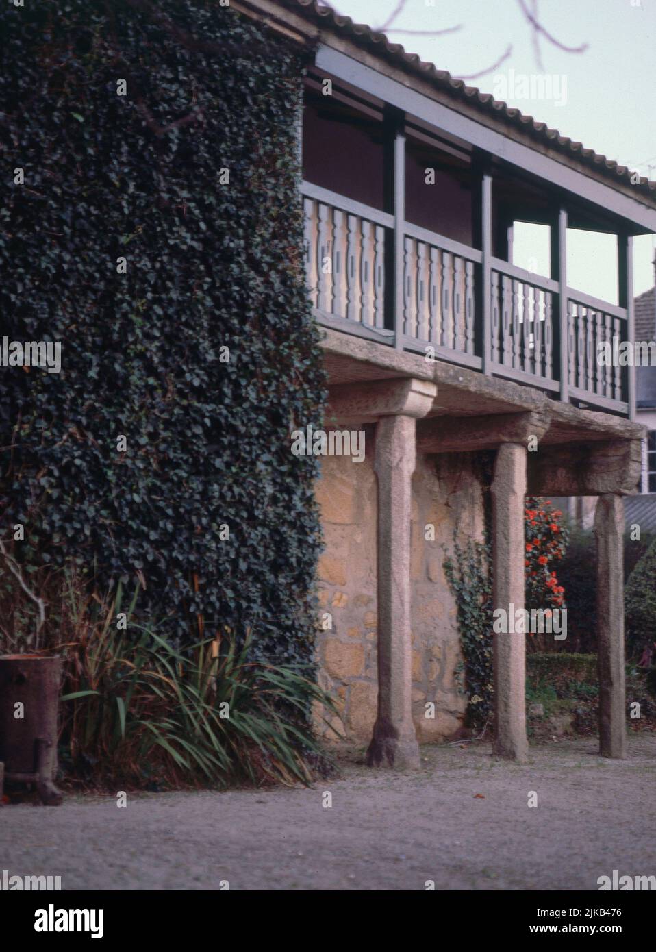 EXTÉRIEUR DEL PAZO DE ROSALIA DE CASTRO.LIEU: PAZO DE ROSALIA DE CASTRO.Padrón.LA COROGNE.ESPAGNE. Banque D'Images