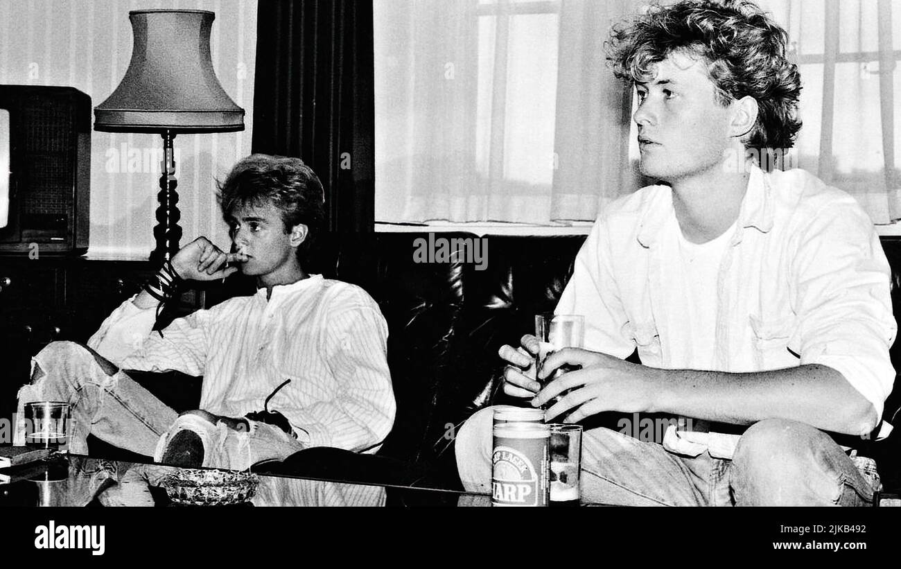 MAGNE FURUHOLMEN, A-HA et PAL WAAKTAAR dans A-HA: LE FILM (2021), réalisé par THOMAS ROBSAHM et ASLAUG HOLM. Credit: Fond pour Lyd og Bilde / Album Banque D'Images