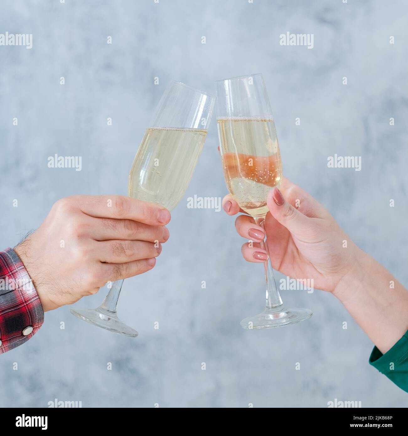 décor mural gris champagne pour les fêtes Banque D'Images