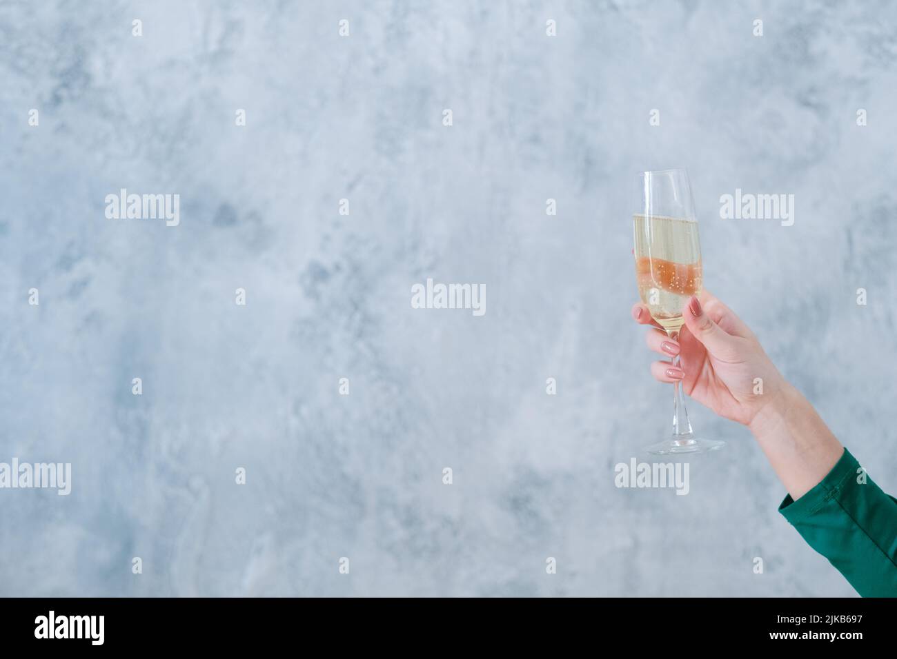 décor mural gris champagne pour les fêtes Banque D'Images