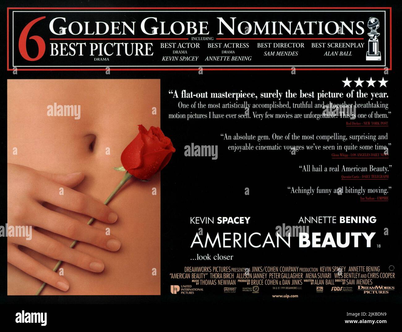 affiche du film beauté américaine