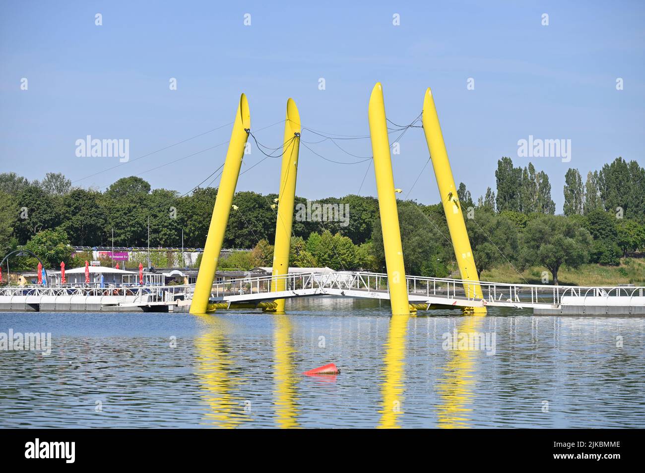 Vienne, Autriche. Plage de COPA sur le Danube à Vienne Banque D'Images