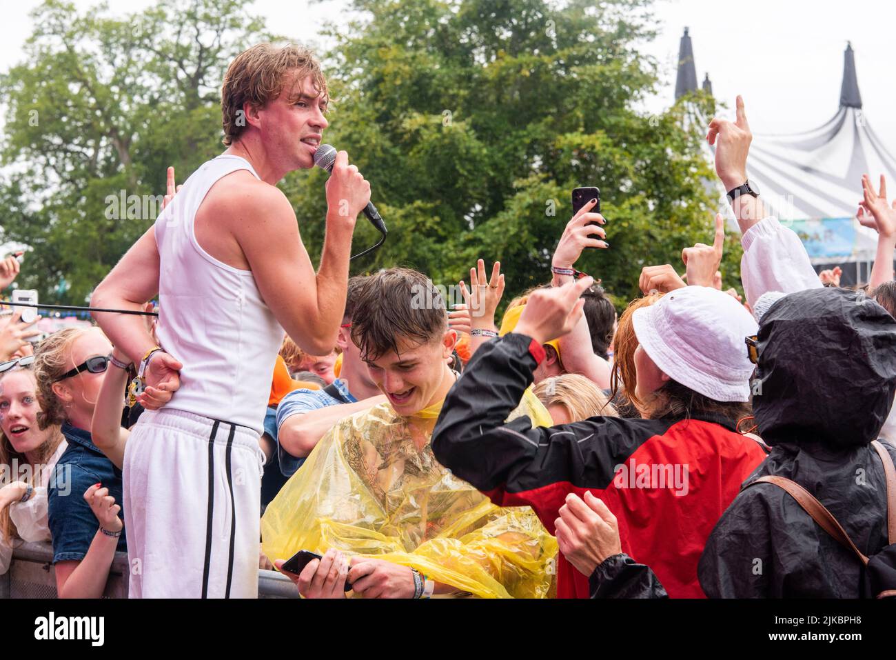 Équipe sportive jouant Kendal appelant le 30.07.2022. Crédit : Tracy Daniel / Alamy Banque D'Images