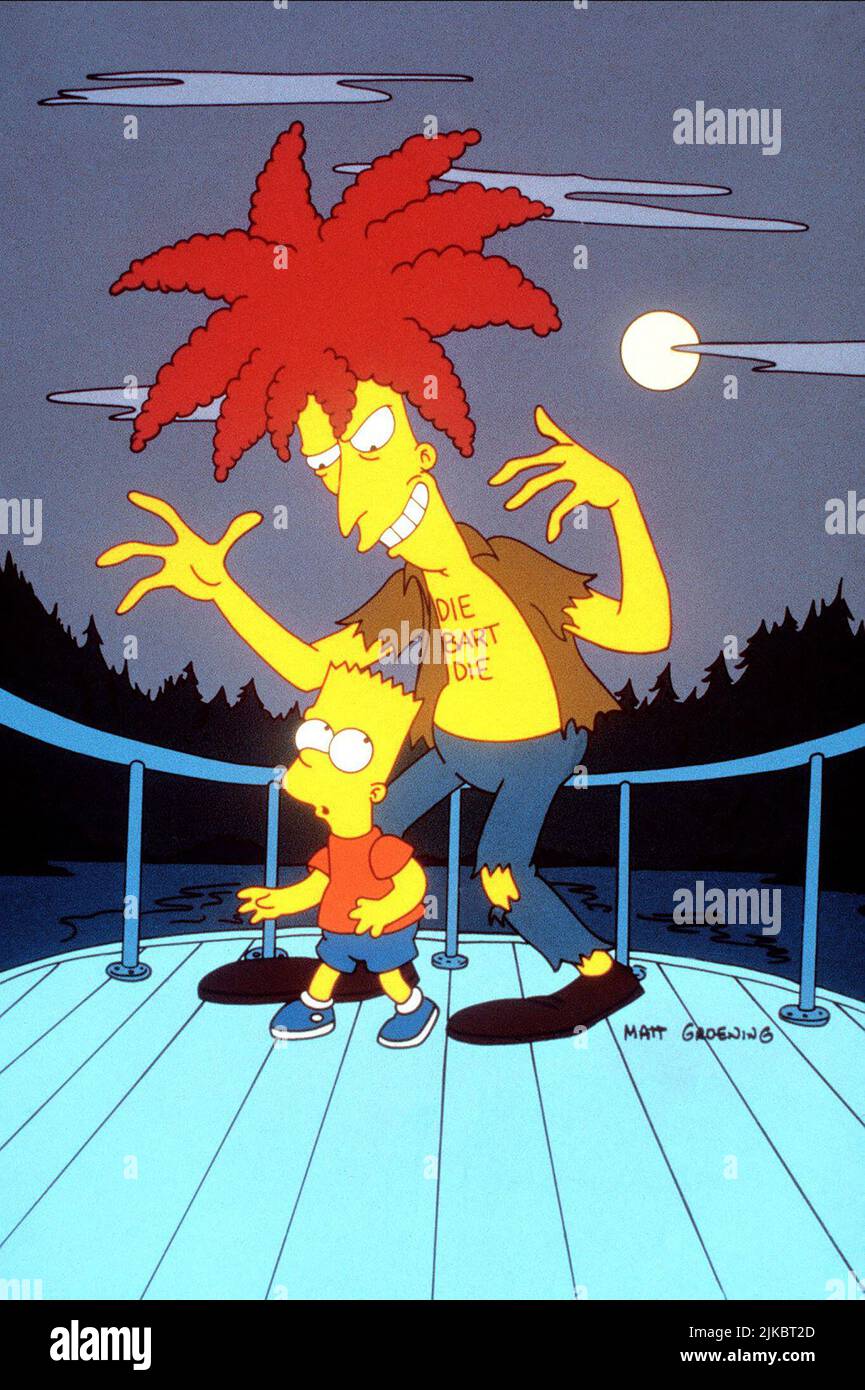 Bart Simpson & Sideshow Bob Television: The Simpsons : saison 5 (TV-série) USA 1989-, / Episode 5,02: 'Cape Fear' ( Dir. Rich Moore, 1993) Directeur : 30 septembre 1993 **AVERTISSEMENT** cette photographie est à usage éditorial exclusif et est le droit d'auteur de 20th CENTURY FOX TELEVISION et/ou le photographe assigné par la Société de film ou de production et ne peut être reproduite que par des publications dans le cadre de la promotion du film ci-dessus. Un crédit obligatoire pour LA TÉLÉVISION FOX 20th CENTURY est requis. Le photographe doit également être crédité lorsqu'il est connu. Aucune utilisation commerciale ne peut être accordée sans Banque D'Images