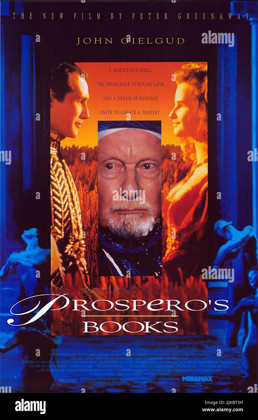 Film Poster film Prospero'S Books (1992) réalisateur : Peter Greenaway 05 septembre 1991 **AVERTISSEMENT** cette photographie est à usage éditorial exclusif et est protégée par le copyright de CHANNEL FOUR et/ou du photographe désigné par la société de production et ne peut être reproduite que par des publications en liaison avec la promotion du film ci-dessus. Un crédit obligatoire pour LE CANAL 4 est requis. Le photographe doit également être crédité lorsqu'il est connu. Aucune utilisation commerciale ne peut être accordée sans autorisation écrite de The film Company. Banque D'Images